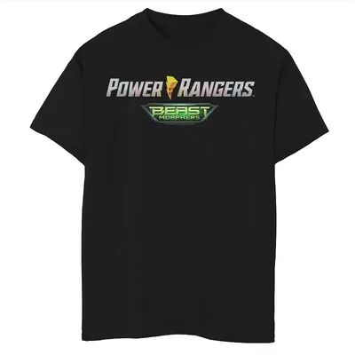 Licensed Character Boys 8-20 Power Rangers Beast Morphers Logo Graphic Tee, Boy's, Size: XL, Black