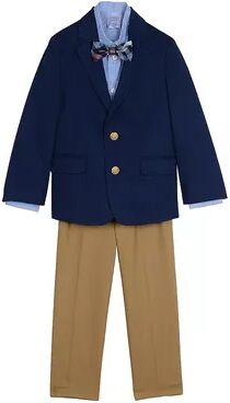 IZOD Boys 4-7x IZOD Twill Bow Tie Blazer Set, Boy's, Dark Blue