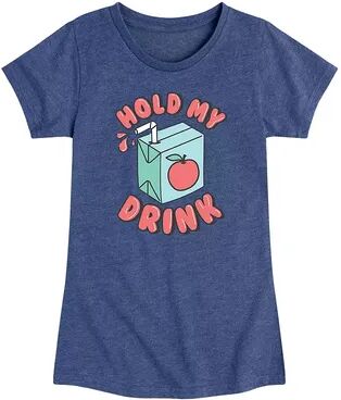 Licensed Character Girls 7-16 Hold My Drink Graphic Tee, Girl's, Size: XL, Blue