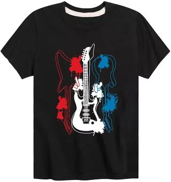 Licensed Character Boys 8-20 Guitar Silhouettes Graphic Tee, Boy's, Size: XL, Black