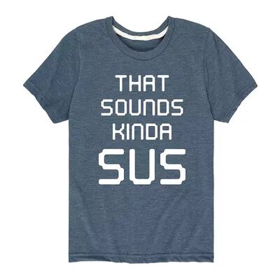 Licensed Character Boys 8-20 Sounds Sus Graphic Tee, Boy's, Size: Large, Blue
