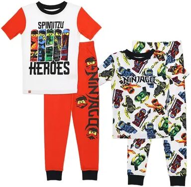 Licensed Character Boys 4-10 LEGO Ninjago Tops & Pants Pajama Set, Boy's, Red