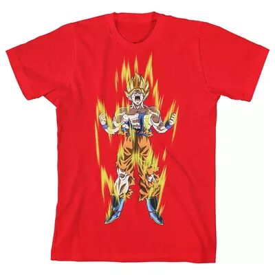 Licensed Character Boys 8-20 Dragon Ball Z Super Saiyan Graphic Tee, Boy's, Size: Small, Red