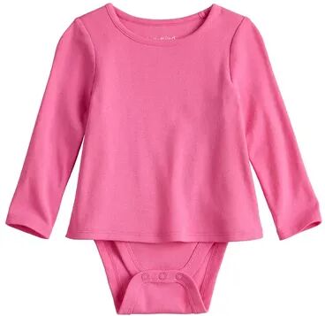 Jumping Beans Baby Girl Jumping Beans Physical Adaptive Double-Layer Bodysuit, Infant Girl's, Size: Newborn, Med Pink