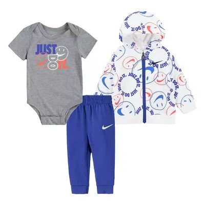 Nike Baby Boys Nike Happy 3-Piece Set, Boy's, Size: 6 Months, Blue