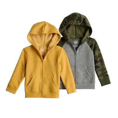 Jumping Beans Toddler Boy Jumping Beans 2-Pack Full-Zip Hoodies, Toddler Boy's, Size: 5T, Dark Green