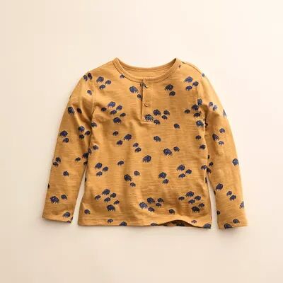 Little Co. by Lauren Conrad Kids 4-8 Little Co. by Lauren Conrad Long-Sleeve Henley, Girl's, Size: 7, Dark Beige