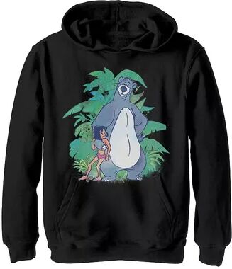 Disney s Jungle Book Boys 8-20 Mowgli And Baloo Hoodie, Boy's, Size: Large, Black