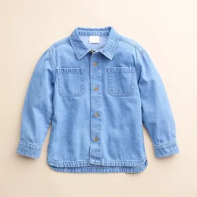 Little Co. by Lauren Conrad Kids 4-8 Little Co. by Lauren Conrad Organic Chambray Shirt, Girl's, Size: 7, Med Blue