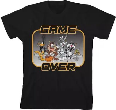 Licensed Character Boys 8-20 Space Jam 1996 Game Over Graphic Tee, Boy's, Size: Large, Black