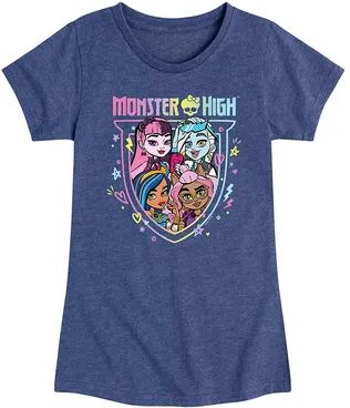 Licensed Character Girls 7-16 Monster High Rainbow Group Graphic Tee, Girl's, Size: XL (14/16), Blue