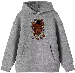 Licensed Character Boys 8-20 Five Nights at Freddy's Hoodie, Boy's, Size: Large, Grey