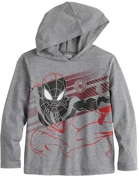 Jumping Beans Boys 4-12 Jumping Beans Marvel Spider-Man Active Hoodie, Boy's, Size: 10, Black