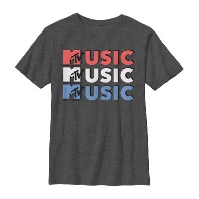 Licensed Character Boys' 8-20 MTV Music TV Graphic Tee, Boy's, Size: XL, Grey