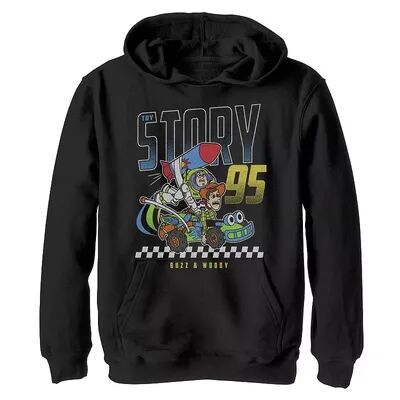 Disney / Pixar's Toy Story Boys 8-20 Fast Rc Car Fleece Pullover Graphic Hoodie, Boy's, Size: Medium, Black