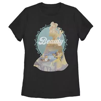 Licensed Character Juniors' Disney Beauty & The Beast Enchanted Dance Tee, Girl's, Size: Medium, Black