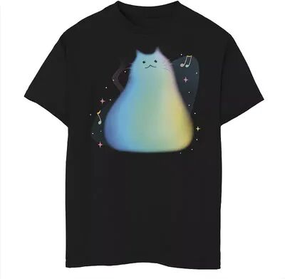 Disney / Pixar's Soul Boys 8-20 Cat Portrait Music Notes Graphic Tee, Boy's, Size: XS, Black