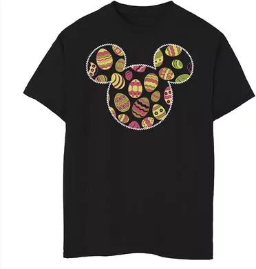 Disney s Mickey & Friends Boys 8-20 Mickey Mouse Easter Egg Fill Graphic Tee, Boy's, Size: XS, Black