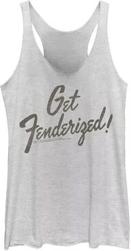 Licensed Character Juniors' Fender Get Fenderized Logo Tank, Girl's, Size: XXL, White