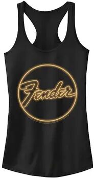 Licensed Character Juniors' Fender Neon Logo Tank, Girl's, Size: XXL, Black