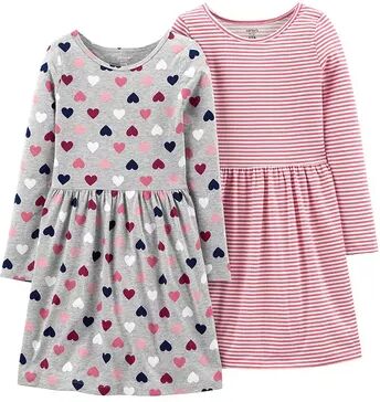 Carter's Girls 4-14 Carter's 2-Pack Jersey Dresses, Girl's, Assorted