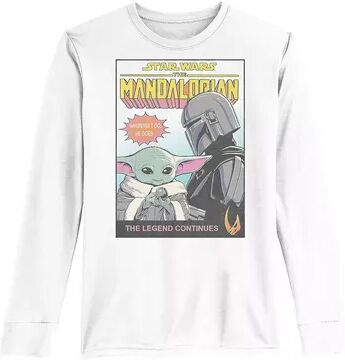 Licensed Character Boys 8-20 Star Wars The Mandalorian & The Child AKA Baby Yoda Comic Cover Legend Tee, Boy's, Size: XL, White