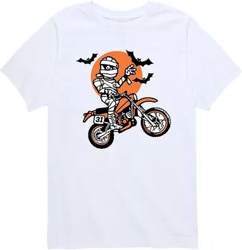 Licensed Character Boys 8-20 Mummy Motocross Graphic Tee, Boy's, Size: Large, White