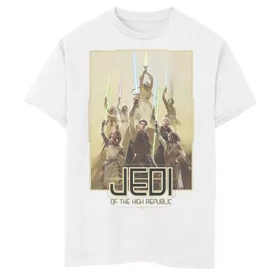 Star Wars Boys 8-20 Star Wars Jedi Of The High Republic Poster Graphic Tee, Boy's, Size: Medium, White