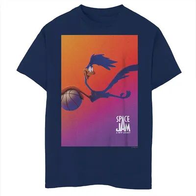 Licensed Character Boys 8-20 Space Jam 2 Road Runner Poster Tee, Boy's, Size: Large, Blue