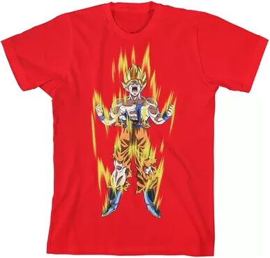 Licensed Character Boys 8-20 Dragon Ball Z Super Saiyan Graphic Tee, Boy's, Size: Medium, Red