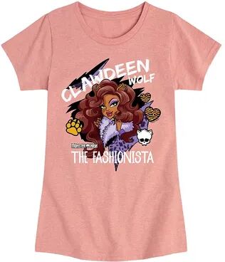 Licensed Character Girls 7-16 Monster High Clawdeen Wolf Graphic Tee, Girl's, Size: Small (7), Pink