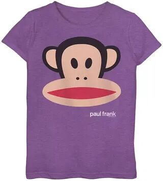 Licensed Character Girls 7-16 Paul Frank Julius Head 1 Logo Graphic Tee, Girl's, Size: XS, Purple