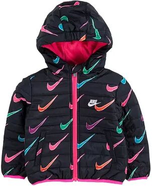 Nike Baby Girl Nike Full-Zip Puffer Jacket, Infant Girl's, Size: 12 Months, Black