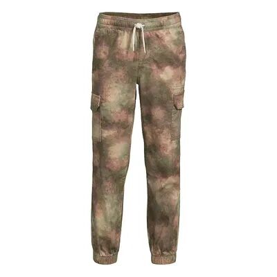 Lands' End Boys 8-20 Lands' End Iron Knee Cargo Jogger in Regular & Husky, Boy's, Size: XXS (2/3), Green