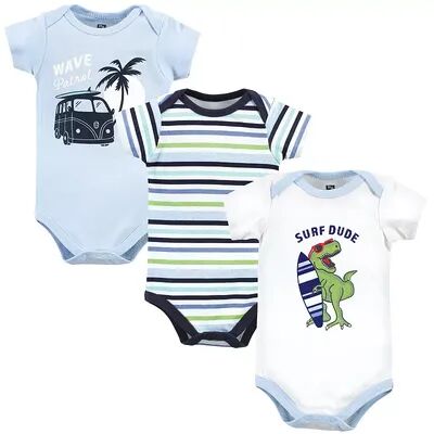 Hudson Baby Infant Boys Cotton Bodysuits, Surf Dude, Infant Boy's, Size: 9-12Months, Brt Blue