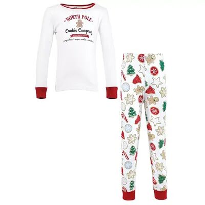 Touched by Nature Unisex Baby and Toddler Organic Cotton Tight-Fit Pajama Set, Christmas Cookies, Toddler Unisex, Size: 3T, Brt Red