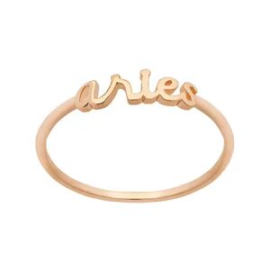 LC Lauren Conrad Cursive Zodiac Ring, Women's, Size: 7, Gold