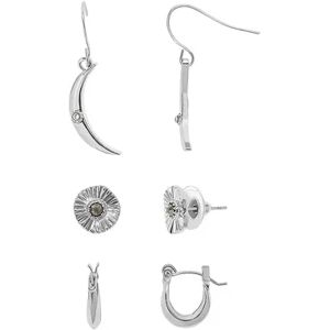 Sonoma Goods For Life 3 Pack Celestial Multi Earring Set, Women's, Grey