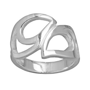 Kohl's Silver Plated Openwork Teardrop Ring, Women's, Size: 9, Grey