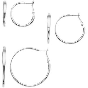 Sonoma Goods For Life Hoop Earring Set, Women's, Silver