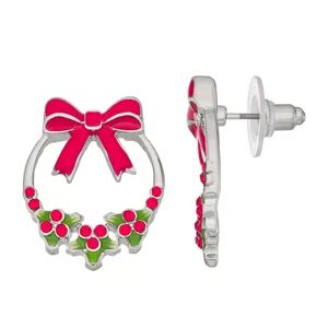 Celebrate Together Christmas Red Bow Earrings, Women's, Multicolor
