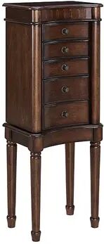 Linon Grace Jewelry Armoire, Women's, Brown