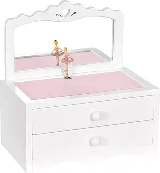 Mele & Co. Mele Designs Cindy Musical Ballerina Jewelry Box, Women's, White