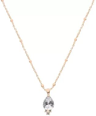 LC Lauren Conrad Rose Gold Tone Marquise Nickel Free Pendant Necklace, Women's, Multicolor