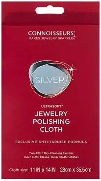 Connoisseurs Extra Large Silver Jewelry Polishing Cloth, Women's, Red