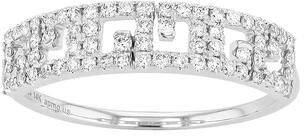 Ava Blue 14k White Gold 1/4 Carat T.W. Diamond Art Deco Ring, Women's, Size: 8