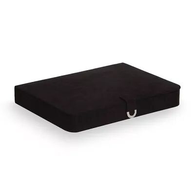 Mele & Co. Mele Designs Tova Plush Fabric Jewelry Box in Black, Women's