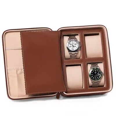 Unbranded Drake Leather Watch Case, Brown