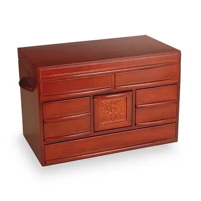 Mele & Co. Mele Designs Esmeralda Wood Jewelry Box in Oak, Women's, Multicolor