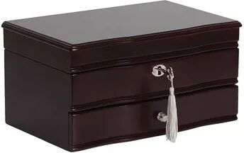 Mele & Co. Mele Designs Bedelia Wood Jewelry Box in Mahogany, Women's, Brown